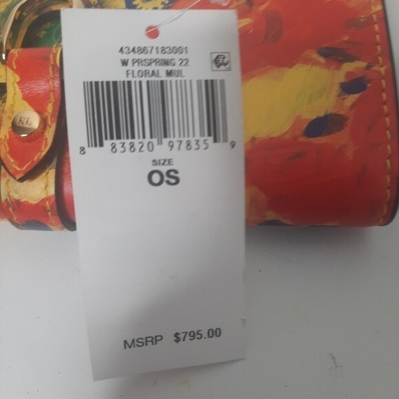 Ralph Lauren Collection Floral Multi Color French Wallet NWT - Picture 4 of 9